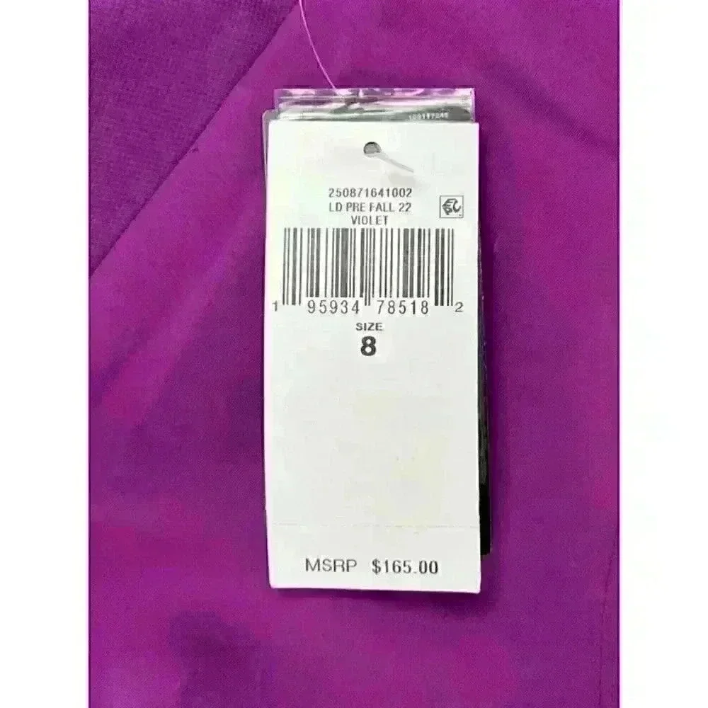 NEW! Lauren Ralph Lauren Women's 8 Buckle-Trim Georgette Shirtdress NWT $165 - Picture 3 of 3